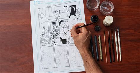 Illustration Tutorial 4 Basic Tips For Comic Book Inking Domestika