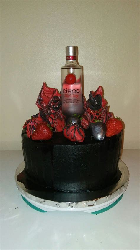 This cake to feed approximately 20 people would cost $300. Ciroc cake | Liquor cake, Adult birthday cakes, Dessert cupcakes