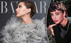 Audrey Hepburns Granddaughter Emma Ferrer 20 Makes Her Modeling Debut On The Cover Of Harper