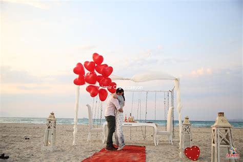Sahilde Evlenme Teklifi Organizasyonu İzmir Evlilik Teklifi Organizasyon
