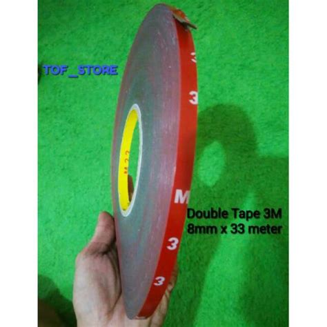 Jual Double Tape 3m 8mm X 33 Meter Shopee Indonesia