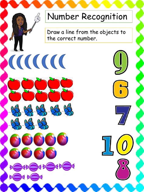Number Recognition And Counting Worksheet