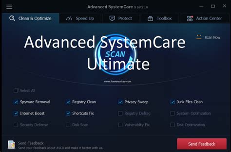 Advanced systemcare ultimate product key is one of the ideal system optimizers which advanced systemcare ultimate license key is a full scale and marketing utility. Advanced SystemCare Ultimate 9 Crack Key Download