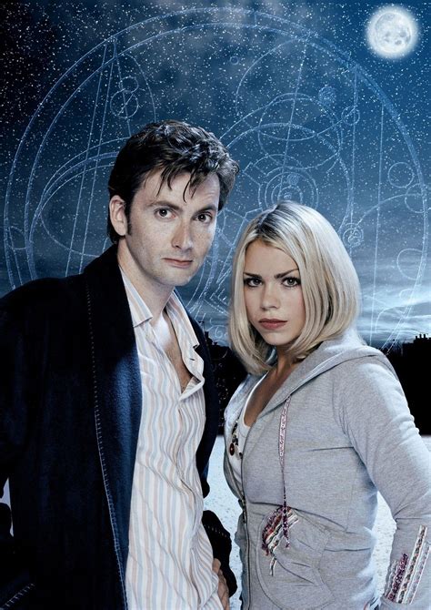 david tennant as the doctor and billie piper as rose tyler in doctor