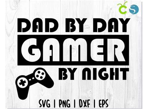 Dad by day Gamer By night SVG, Father svg, | Creative Studio