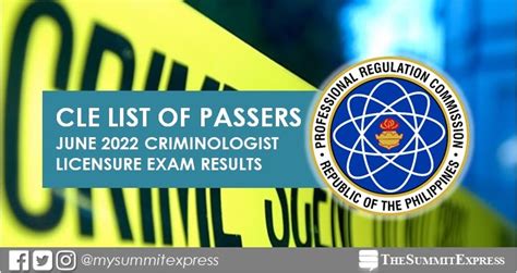 Cle Result June Criminology Board Exam List Of Passers Top