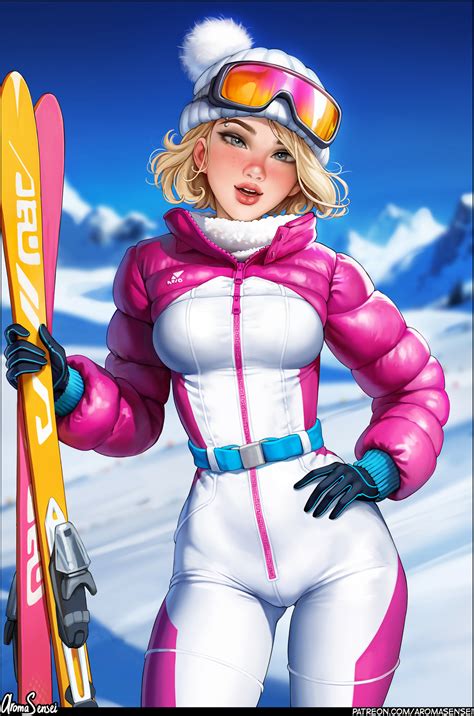 วอลเปเปอร์ gwen stacy marvel comics ตัวละคร สีบลอนด์ ฤดูหนาว หิมะ 2d งานศิลปะ ภาพวาด