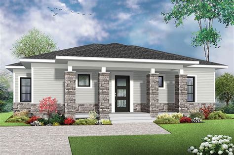 2 Bedrm 1007 Sq Ft Contemporary House Plan 126 1869