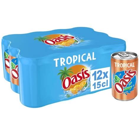 Boisson Aux Fruits Tropical Oasis Le Pack De 12 Canettes De 15cl à