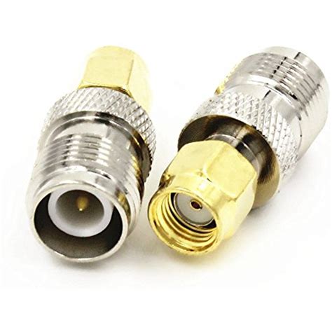RP TNC Female Plug To RP SMA Male Center RF Coaxial Adapter Connector Gold Quick USA Shipping