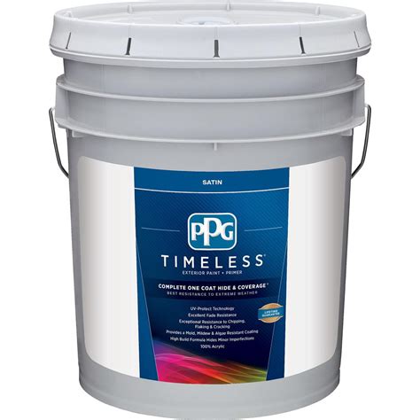 Which paint would you choose from benjamin moore or sherwin williams or home depot ? PPG TIMELESS 5 gal. Pure White/Base 1 Satin Exterior Paint ...