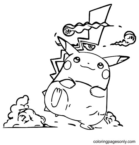 Pikachu Coloring Pages Free Printable Coloring Pages