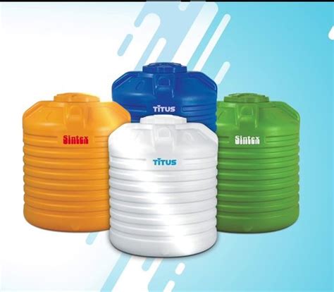 White Plastic Sintex Water Storage Tanks Storage Capacity 500 To