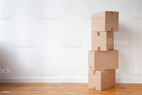 Stacked Up Moving Boxes Stock Photo Download Image Now Box