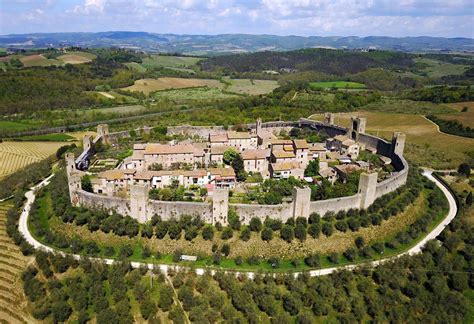 Monteriggioni Tuscany Italy Oc By A Dji Mavic Drone One Of Siena