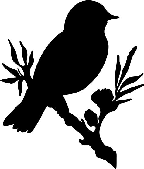 SVG > bird branch flower - Free SVG Image & Icon. | SVG Silh