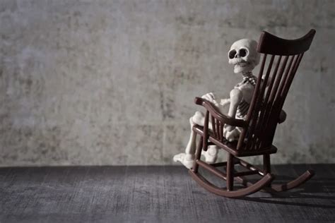 Skeleton On A Rocking Chair Stock Photo By ©ocipalla 123040978