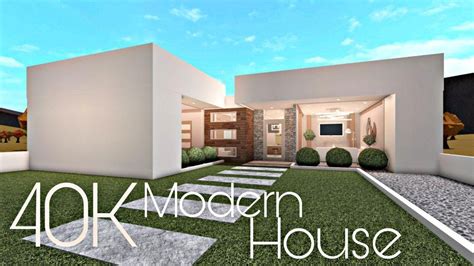 Bloxburg 40k Modern House No Gamepass Youtube