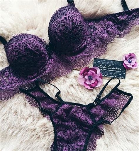Purple Lingerie Lingerie Outfits Pretty Lingerie Bras And Panties