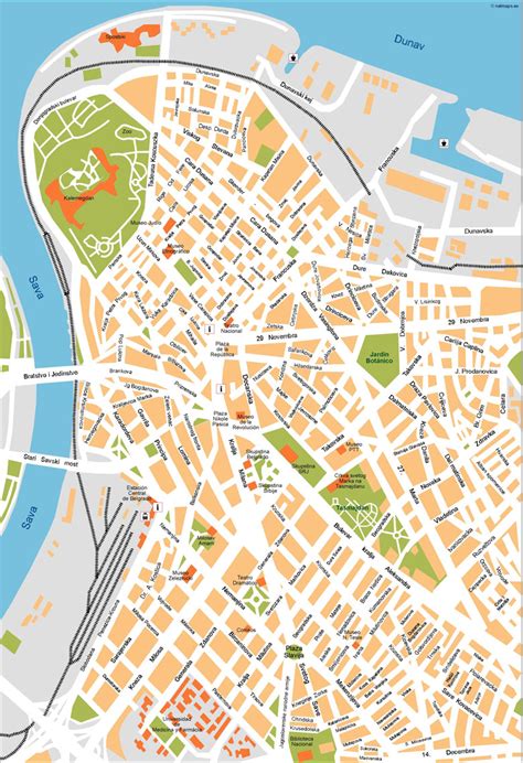 Belgrade Vector Map A Vector Eps Maps Designed By Our Cartographers
