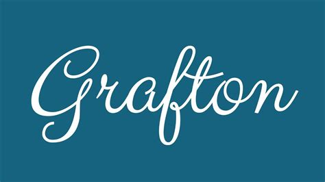 Learn How To Sign The Name Grafton Stylishly In Cursive Writing Youtube