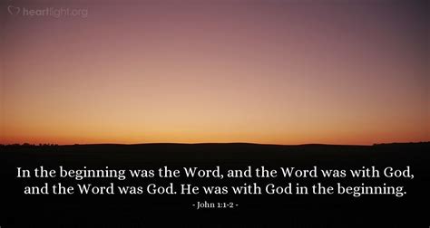 Illustration Of John 11 2 — In The Beginning Was The Word And The