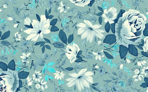 Blue And Green Floral Desktop Wallpapers Top Free Blue And Green