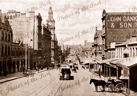 Bourke Street Melbourne Looking East Gpo On Left Vic 1890s