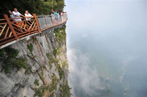Photos A New Glass Bridge Opens On Monday In Zhangjiajie In Central