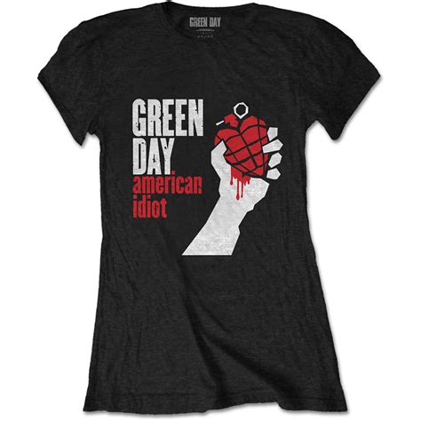 Green Day Ladies T Shirt American Idiot Wholesale Only And Official Licensed