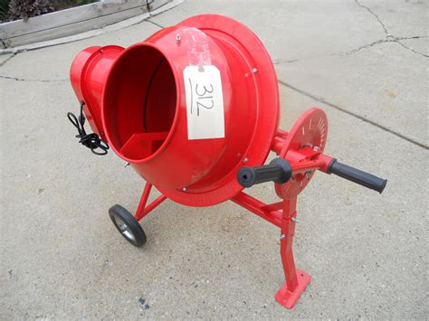 Small Cement Mixer By Central Machinery 1 1 4 Cu Ft Capacity Will