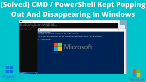 Solved Command Prompt Powershell Kept Popping Out And Disappearing