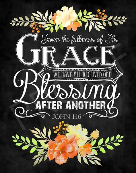 Scripture Art John 116 Chalkboard Style Fall Thanksgiving