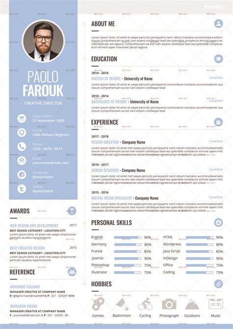 Enter your personal details and begin filling out your cv content. Resume Template #Resume, #Template | Engineering resume templates, Creative resume templates, Cv ...