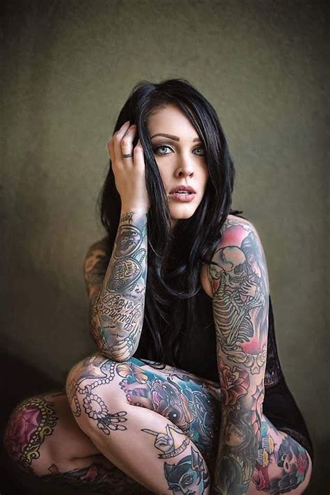 Pin By Maria On Tattooed Women Girl Tattoos Inked Girls Tattoed Girls