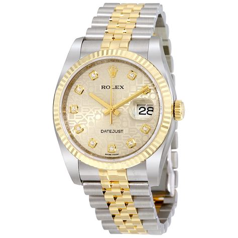 Rolex Oyster Perpetual Datejust 36 Silver With 10 Diamonds Dial