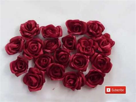 Seperti inilah cara membuat bunga mawar dari pita satin. DIY - BUNGA MAWAR DARI PITA SATIN TUTORIAL TERMUDAH - YouTube