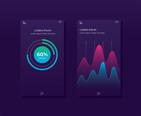 Mobile App Chart Ui Template Vector Art And Graphics