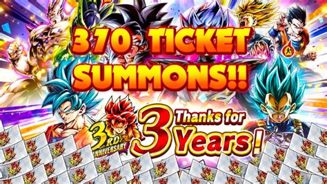 37 Multis On The 3rd Year Anniversary Ticket Summons Dragon Ball