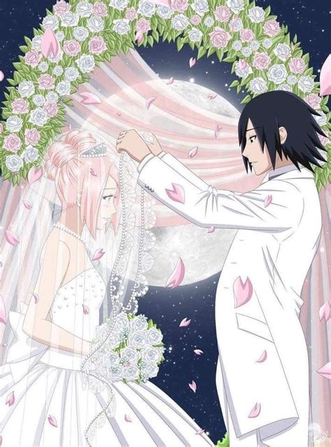 Sasuke And Sakura Wedding Beautiful Fanart 😍 ️ ️ ️ Sasusaku Naruhina
