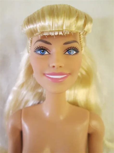 Nude Barbie The Movie Articulated Doll Margot Robbie Blonde Bangs