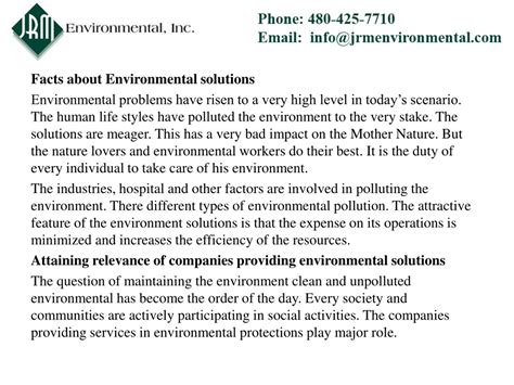 PPT - Facts about Environmental solutions PowerPoint Presentation, free