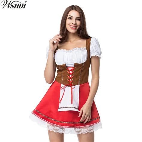 m 5xl new carnival beer festival october dirndl maid costume oktoberfest girl german wench