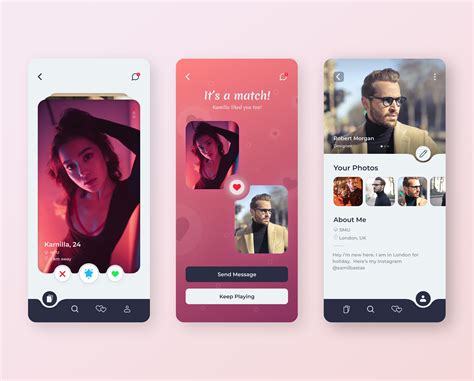 Dating App Concept Mobile App Design Inspiration App Store Design