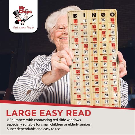 Buy Mr Chips Jam Proof Master Board Bingo Cards Slide Shutter Deluxe