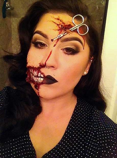 Kids are always very excited when the event of halloween comes up, they think of ways to enjoy the event. 21 Scary Halloween Makeup Ideas | Page 2 of 2 | StayGlam