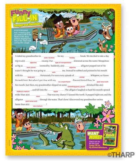 Jason Tharp More Funny Fill Ins For National Geographic Kids Levy