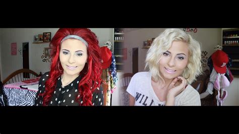 Try on blonde hair color shades, red hair color, or even vibrant hair color with our new 3d technology! How To: RED to BLONDE! - YouTube