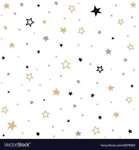 Seamless Pattern With Stars Royalty Free Vector Image