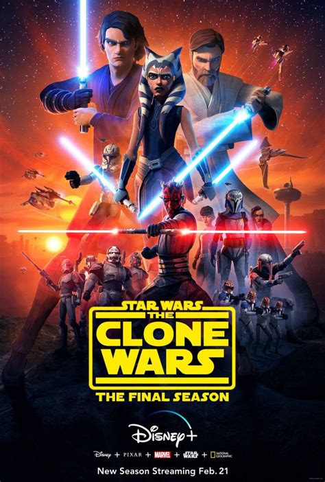 Disney Plus Unveils Revealing Poster For Star Wars The Clone Wars Season 7 And Final Season